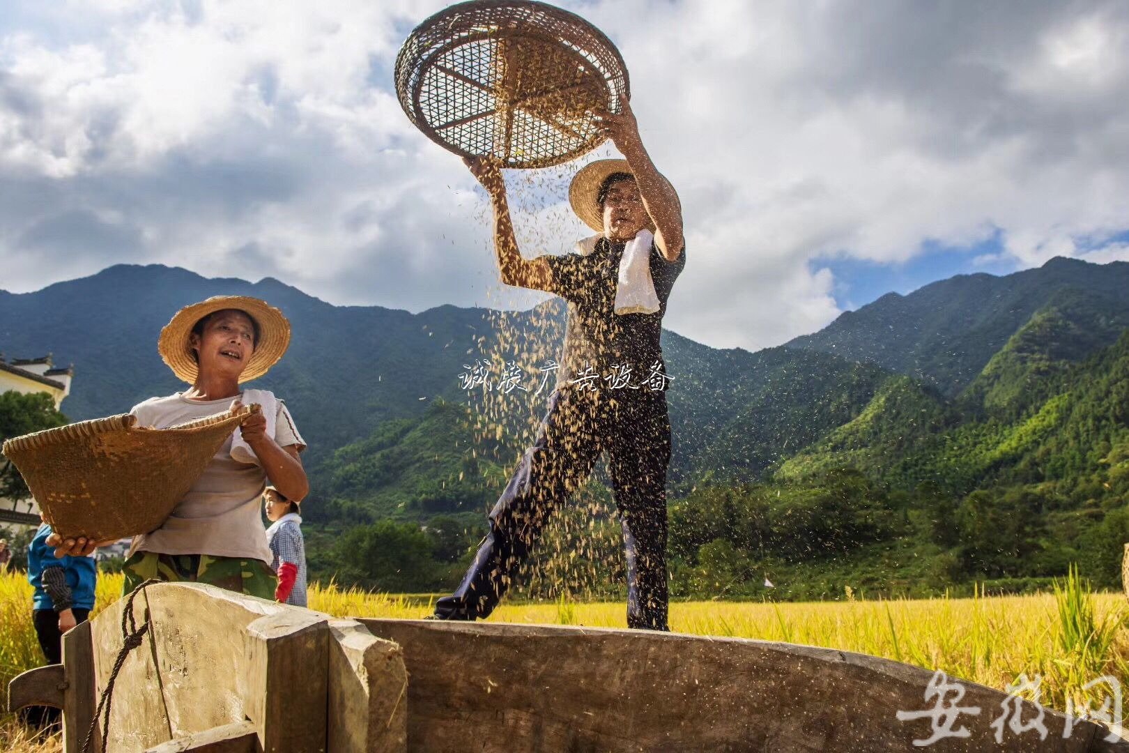 石臺農(nóng)民歡慶“中國學(xué)校宣傳欄農(nóng)民豐收節(jié)” (組圖)