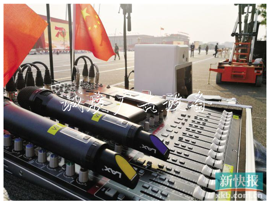 今年國(guó)慶閱兵儀式上音分類垃圾亭響保障團(tuán)隊(duì)來(lái)自廣州番禺