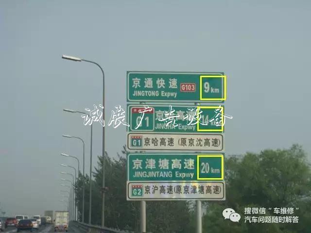 教你如何正確宣傳欄認(rèn)識高速路牌