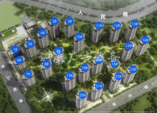 復興區(qū)未來發(fā)展讓人羨戶外滾動燈箱慕，成為樓市“香餑餑”！