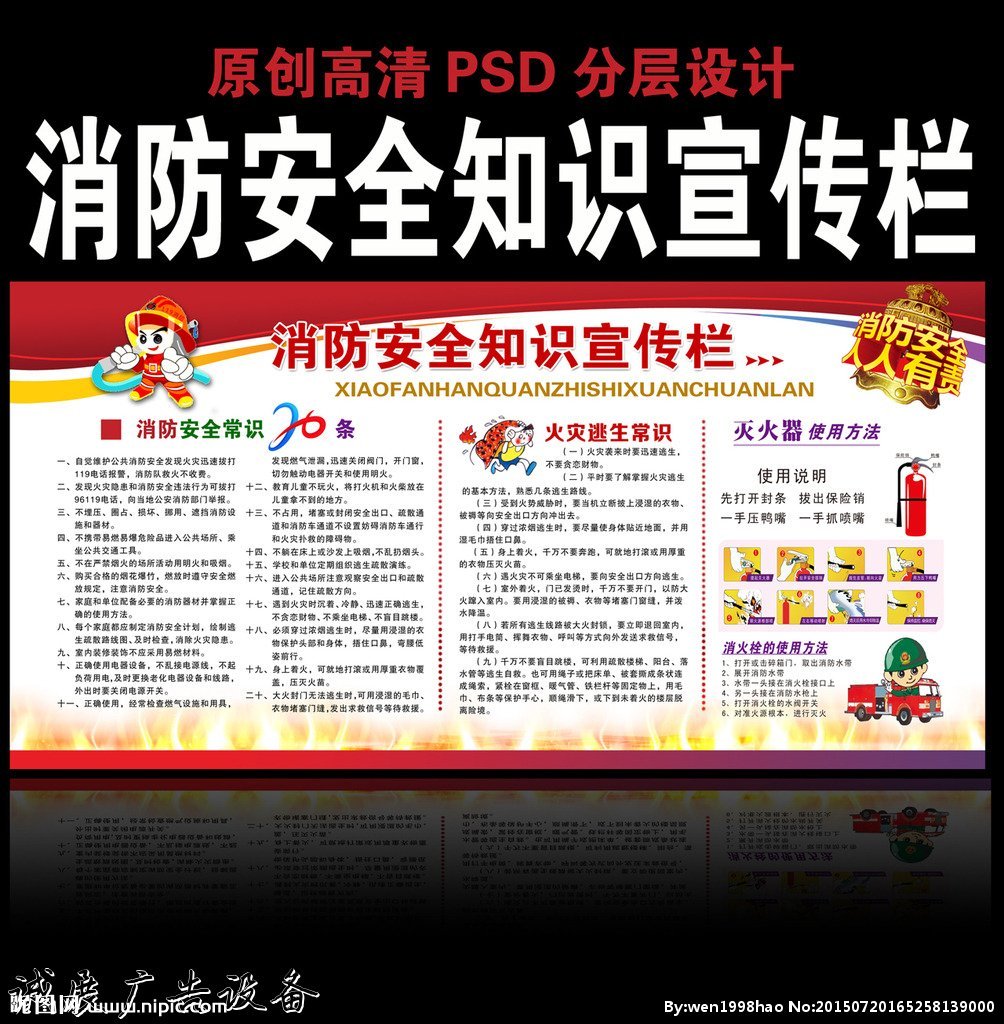 消防安全宣傳欄圖片