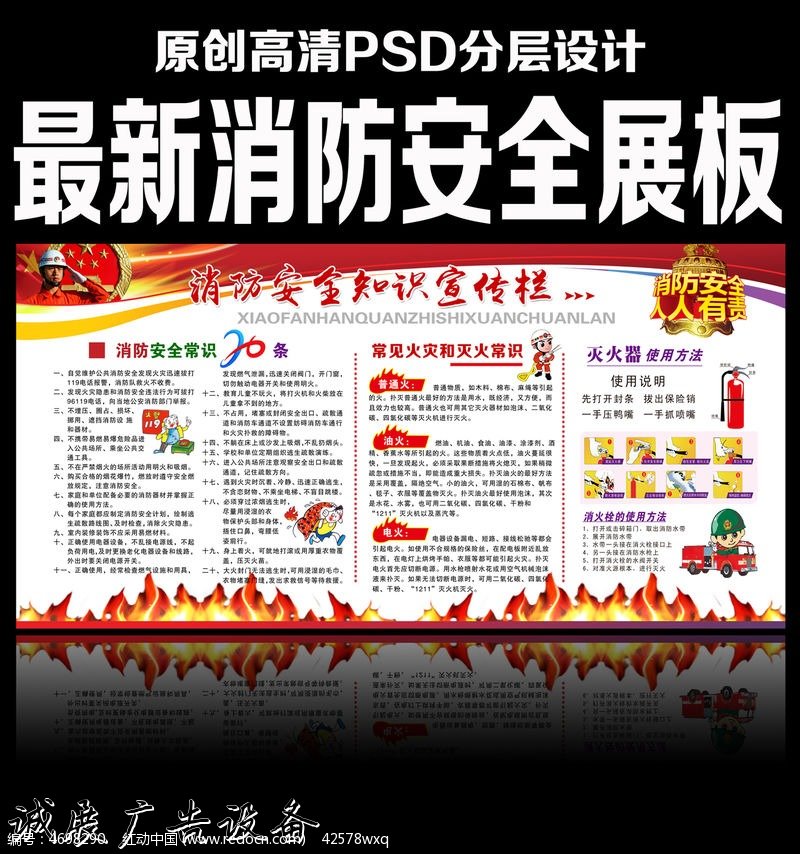 消防安全知識宣傳欄設(shè)計