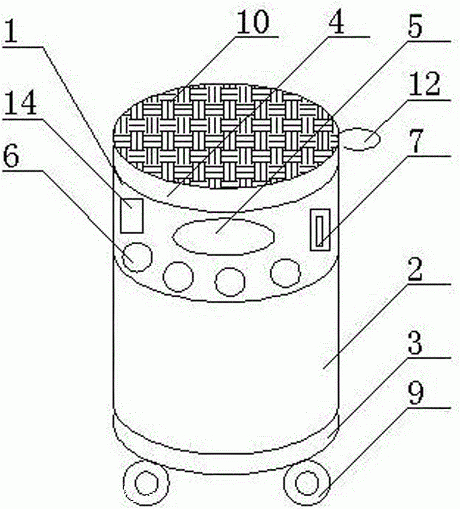 一種太陽能家用垃圾桶的制作方法與工藝