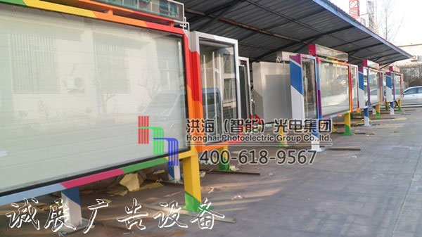 河北滄州單面垃圾分類亭閱報欄換畫燈箱