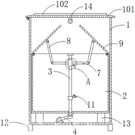 一種具有壓縮功能的太陽(yáng)能垃圾桶的制作方法